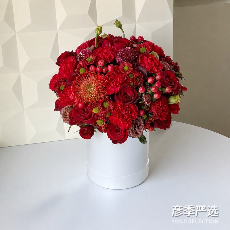 红韵桌花花桶