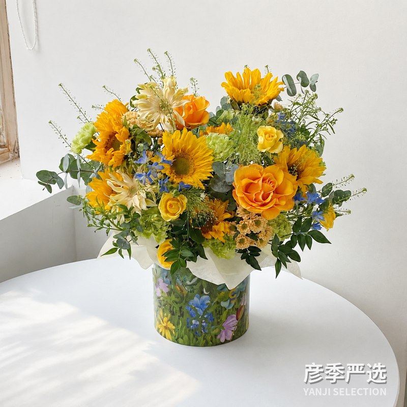暖阳单面观花桶